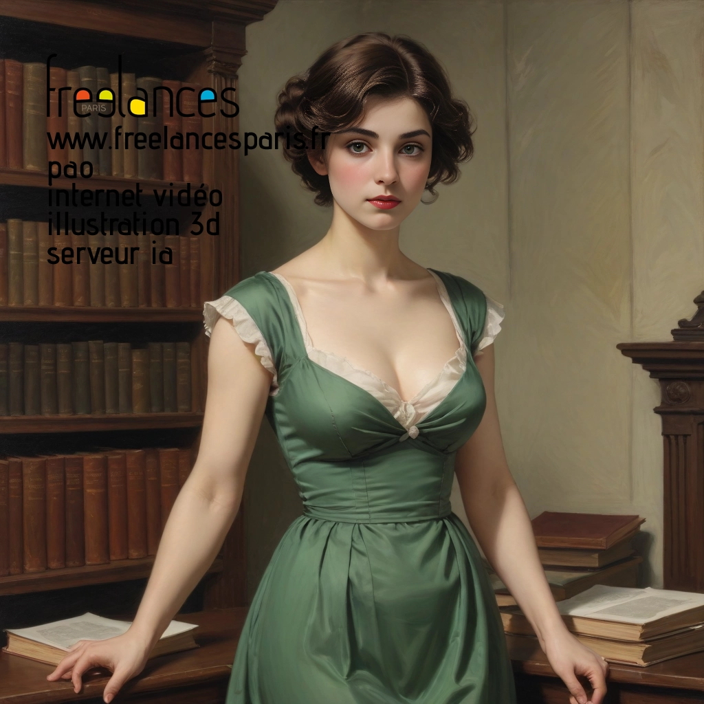 Pao mise en page internet vidéo illustration 3d serveur IA générative AI freelance paris studio de création magazines PI40MKP0